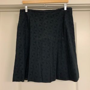 Black Patterned Skirt